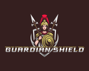 Goddess Spear Shield logo design