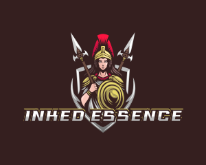 Goddess Spear Shield logo design