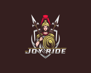 Goddess Spear Shield logo design