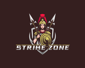 Goddess Spear Shield logo design