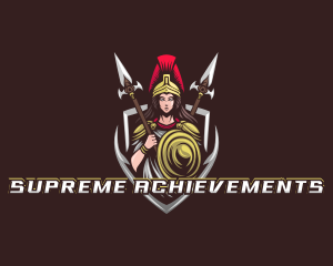 Goddess Spear Shield logo design