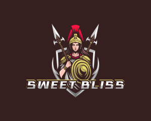 Goddess Spear Shield logo design