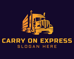 Courier Truck Express logo design