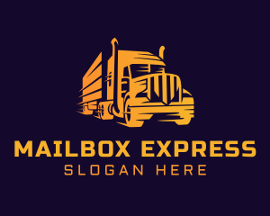 Courier Truck Express logo design