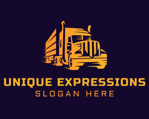 Courier Truck Express logo design