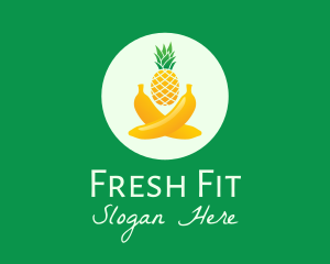 Fresh Tropical Fruits logo design