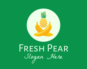 Fresh Tropical Fruits logo design