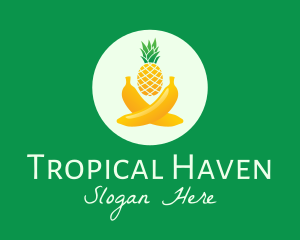 Fresh Tropical Fruits logo design