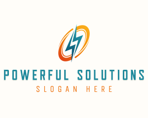 Power Lightning Electric logo design