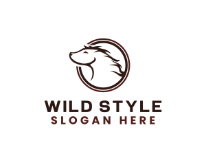 Wild African Hyena logo design