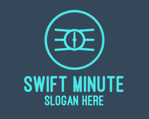 Blue Wristwatch Time logo