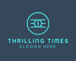 Blue Wristwatch Time logo