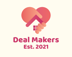 Heart House Dealer logo design