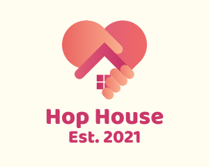 Heart House Dealer logo design