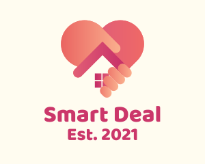 Heart House Dealer logo design