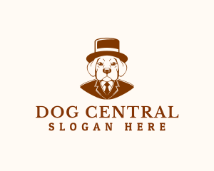 Gentlemen Dapper Dog logo design