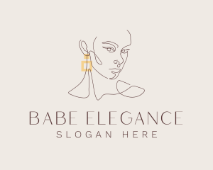 Elegant Beauty Earring logo design