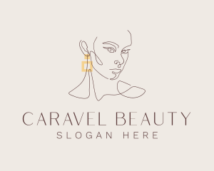 Elegant Beauty Earring logo design