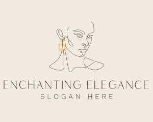 Elegant Beauty Earring logo design