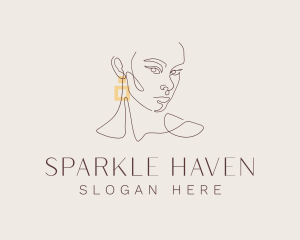 Elegant Beauty Earring logo design