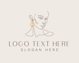 Company - Elegant Beauty Earring logo design