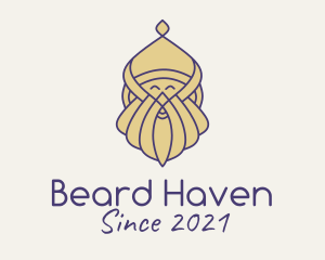 Viking Beard Man  logo design