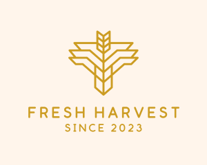 Premium Wheat Farm logo design