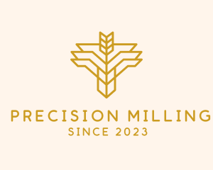 Premium Wheat Farm logo design