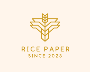 Premium Wheat Farm logo design