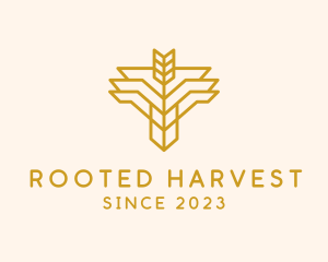 Premium Wheat Farm logo design