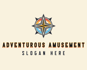 Adventure Traveler Compass logo design