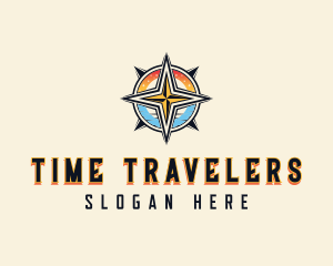 Adventure Traveler Compass logo design