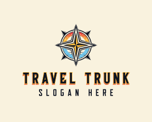 Adventure Traveler Compass logo design