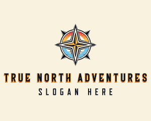 Adventure Traveler Compass logo design