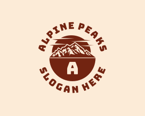 Alpine Mountain Adventure logo design