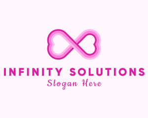 Infinity Dating Heart logo design