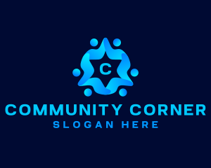 People Community Support logo design