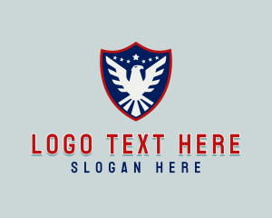 Eagle - America Eagle Shield logo design