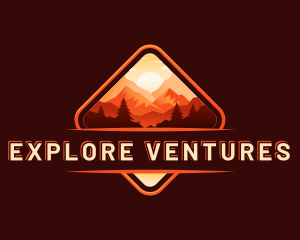 Explore Mountain Outdoors logo design