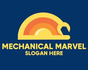 Sun Solar Mechanic Wrench logo design