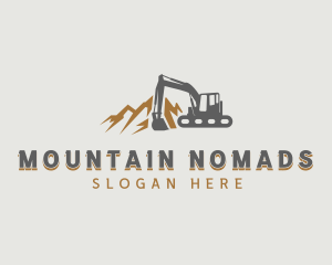 Builder Quarry Excavator logo design