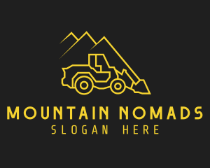 Mountain Crawler Loader logo design