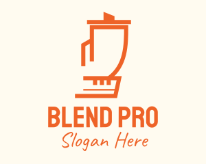 Orange Blender Appliance logo design