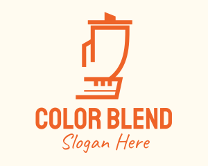 Orange Blender Appliance logo design