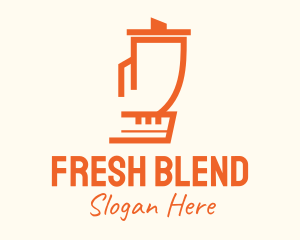 Orange Blender Appliance logo design