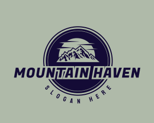 Mountain Hiking Emblem logo