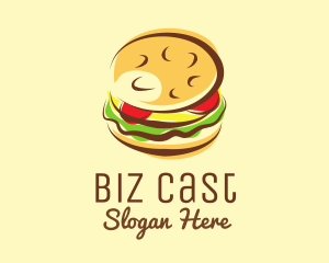 Hamburger Burger Restaurant Logo