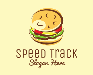 Hamburger Burger Restaurant Logo