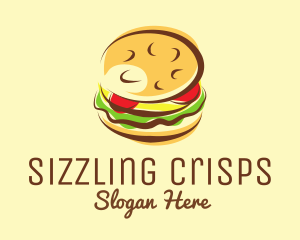 Hamburger Burger Restaurant logo design