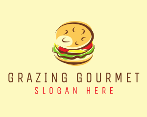 Hamburger Burger Food logo design